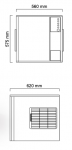 Masina cuburi de gheata model M132 129kg/24h racire pe apa ICEMATIC 56x62x57.5cm