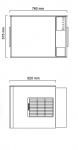 Masina cuburi de gheata model M202 215kg/24h racire pe apa ICEMATIC 76x62x57.5cm