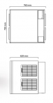 Masina cuburi de gheata model M402 352kg/24h racire pe apa ICEMATIC 76x62x72.5cm