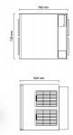 Masina cuburi de gheata model M502 415kg/24h racire pe apa ICEMATIC 76x62x72.5cm