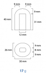 Masina cuburi de gheata tip Finger model E21 nano 21kg/24h racire pe aer ICEMATIC 34x54.5x62cm