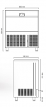 Masina cuburi de gheata tip Finger model E90 92kg/24h racire pe aer ICEMATIC 80x58.5x95.6cm