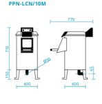 Masina profesionala de curatat cartofi 10kg/cuva 120kg/h trifazata model LCN10M FIMAR