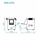 Masina profesionala de curatat cartofi 5kg/cuva 60kg/h trifazata model PPN5 FIMAR