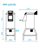 Masina profesionala de curatat midii/scoici 10kg/cuva 120kg/h monofazata model LCF10M FIMAR