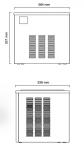 Masina profesionala pentru fulgi de gheata 120kg/24h MODEL F120C racire pe aer fara magazie ICEMATIC 56.4x53.6x53.1cm 