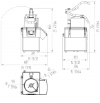 Masina / Robot profesional pentru feliat legume trifazat 650kg/h SAMMIC model CA-41 39.1x39.6x65.2cm