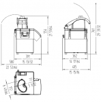 Masina/Robot profesional pentru feliat legume trifazat 450kg/h SAMMIC model CA-31 38.9x40.5x54.4cm