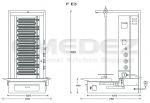 Aparat kebap shaorma electric cu 6 rezistente si motor jos, capacitate 50kg, Potis model F E3