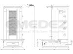 Aparat kebap shaorma gaz cu 4 arzatoare si motor jos, capacitate 70kg, Potis