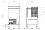 Blast chiller / Abatitor profesional, capacitate 10 tavi gn 1/1 sau 10 tavi 60x40cm, 1724W, 230V, 79x82x143cm