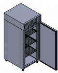 Congelator profesional inox cu 1 usa 855litri, Capacitate 42 Tavi patiserie 60x40cm, 85x102x205cm