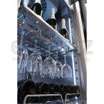 Frigider profesional vertical vopsit cu 2 usi de sticla 1432 litri 144x90.5x210cm INOMAK R290