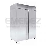 Frigider vertical inox profesional, cu 2 uși, 1400lt, 140x78x206cm