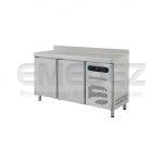 Masa de lucru inox refrigerata 2 usi , inaltator spate si dreapta  134.2x70x85cm