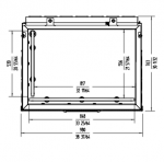 Masina profesionala pentru vidat cu 2 bari de sigilare 53cm+84.8cm suport inclus 100m3/h 96x75.7x99.8cm