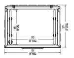 Masina profesionala pentru vidat cu 2 bari de sigilare 46.5cm+46.5cm suport inclus 40m3/h 74x56.6x99.7cm