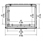 Masina profesionala pentru vidat cu 2 bari de sigilare 41.3cm+65.6cm suport inclus 63m3/h 74x56.6x99.7cm