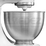 Mixer KitchenAid de uz casnic, model Classic, culoare alba, cap rabatabil, capacitatea de 4.30 litri, putere 275 W