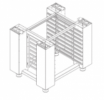 Suport inox pentru cuptor TECNOCOMBI 4 TAVI cu sine pentru tavi