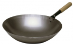 Tigaie metalică tip wok 36cm compatibila cu inductia