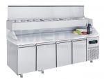 Unitate refrigerata preparare  cu blat marmura 233x70x134cm