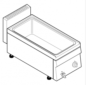  Bain-Marie  electric de banc GN 1/1  35x70x28 cm