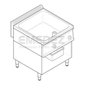 Brasiera electrica 28 litri multifunctionala 70x70x85