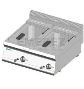 Friteuza electrica de banc cu 2 cuve 2x8 litri 70x70x28 