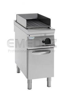 Gratar gaz cu roca vulcanica, suport inchis si grill Inox 40x90x90