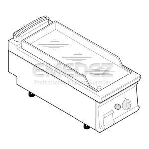 Gratar gaz de banc placa cromata 40x90x28