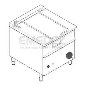 Tigaie rabatabila electrica cuva 80 litri Inox 80x90x90