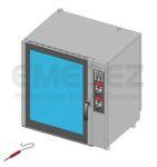 Cuptor Combi Electric, Digital, Abur Direct, Sonda, 10 tavi 1/1GN - 60x40, 93x72.5x94cm Stoc: