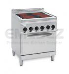 Mașină de gătit electric plita vitro ceramica si cuptor 70x70x85