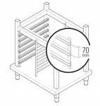 Suport Inox Pentru Cuptor Electric 4 tavi 